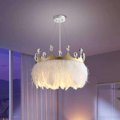 Modern feather chandelier