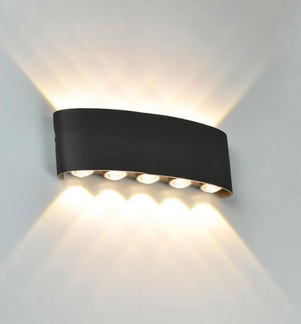 6 Eyes Aluminum Waterproof LED Wall Lamp details