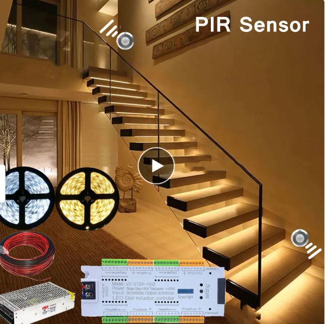 Smart Induction PIR Motion Sensor RGB Lamp Waterproof Motion