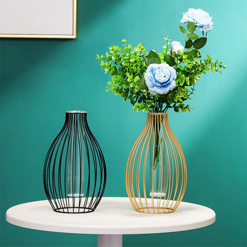 Nordic Metal Flower Vase - Light Trybe Nigeria