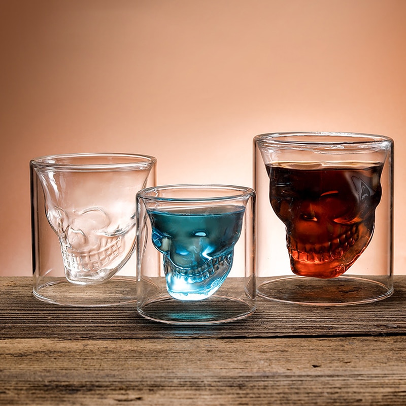 Transparent Skull Shot Glass Cup