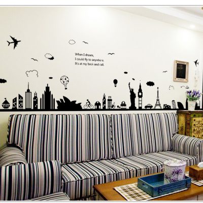 City landscape Wall Stickers