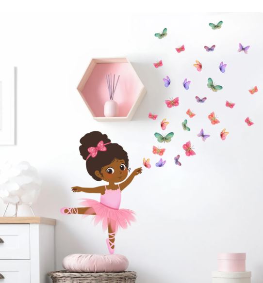 baby girl wall mural