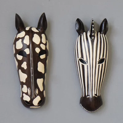 zebra head wall decoration