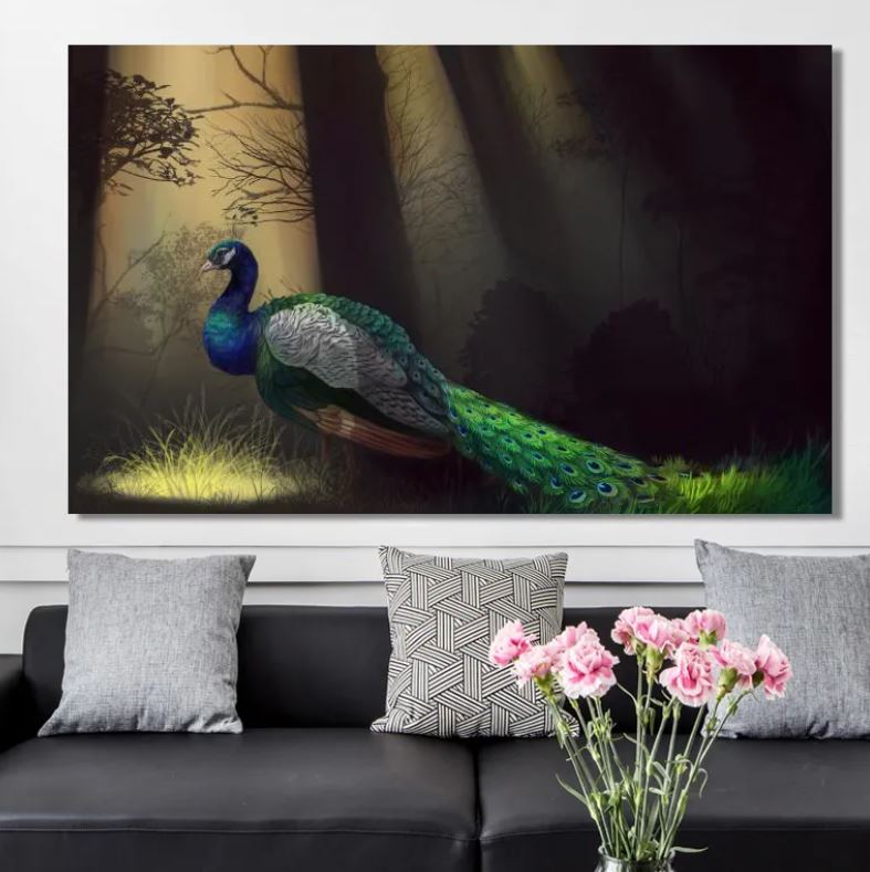 peacock wall art decor