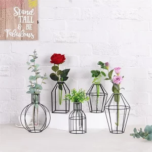 iron flower vase