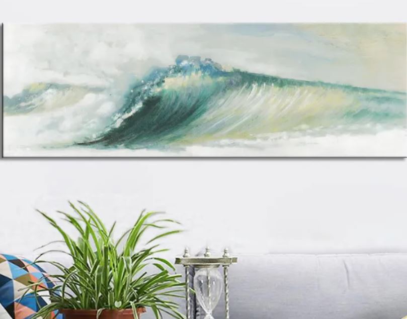 abstract ocean wave wall art1