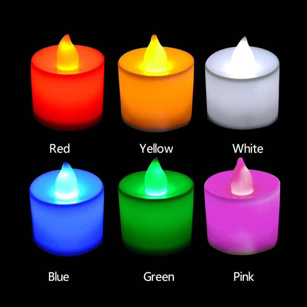 all colors durable and colorful LED candle light