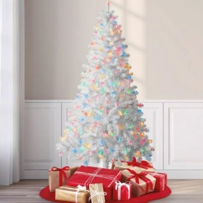 buy 6.5ft White Christmas Tree With Light