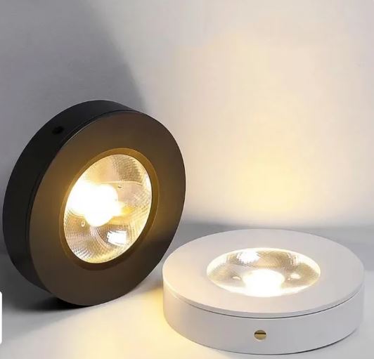 LED Surface Mounted Downlight black and white