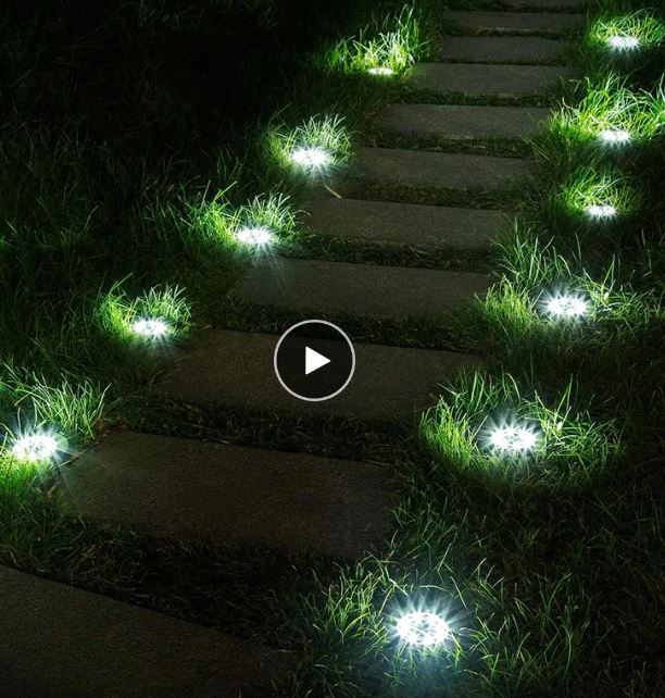LED Solar Ground Lights For Lawn Pathway