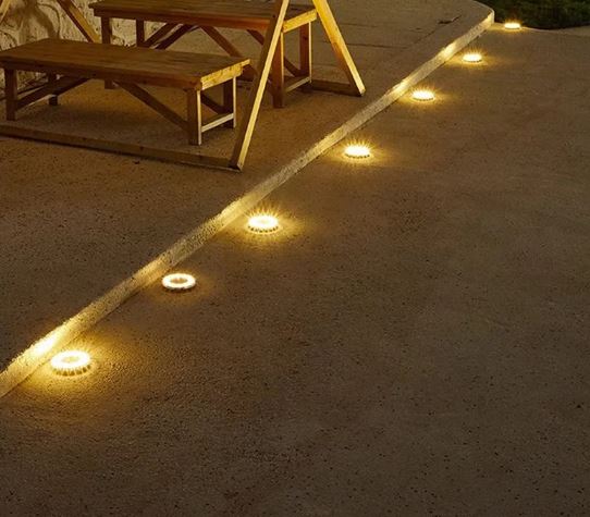 LED Solar Ground Lights For Lawn modern Pathway warm