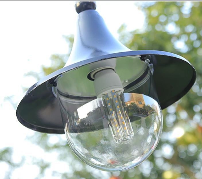 Retro European-Style 3-Head Garden Street Lamp details