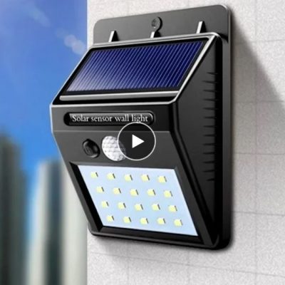 Solar-Powered Sensor Wall Light