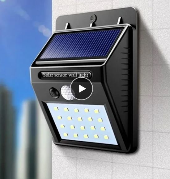 Solar-Powered Sensor Wall Light