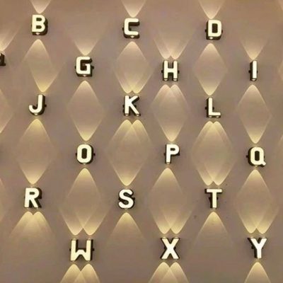 26 Alphabet Waterproof Wall Light