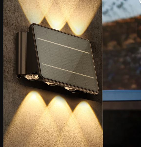 Auto-On 6 Eyes Solar Wall Spot light Trybe