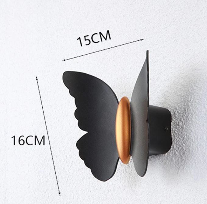 Butterfly Waterproof Wall Lamp size