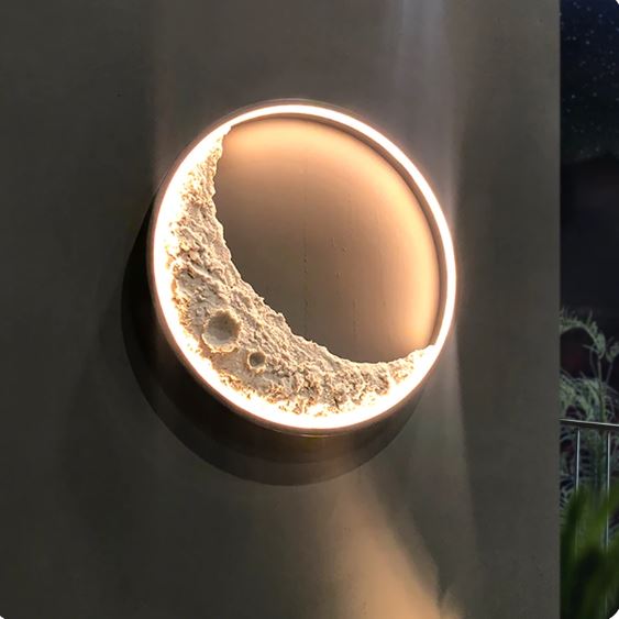 Crescent Moon LED Wall Lamp on Light Trybe