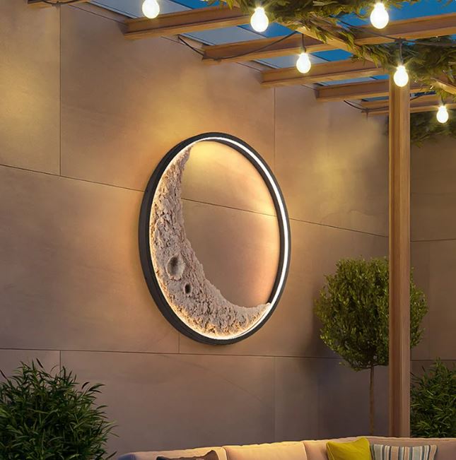 Crescent Moon LED Wall Lamp