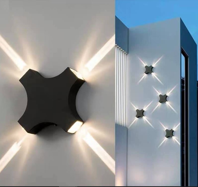 Cross Star Waterproof Wall Lamp