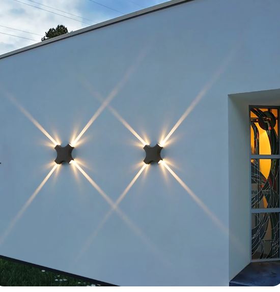 Cross Star Waterproof Wall Lamps