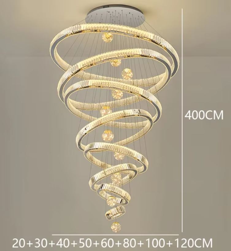 High Ceiling Modern Luxury Chandelier Light description