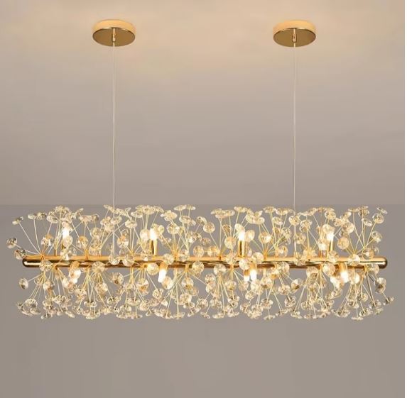 Luxury Crystal Dandelion Chandelier Light