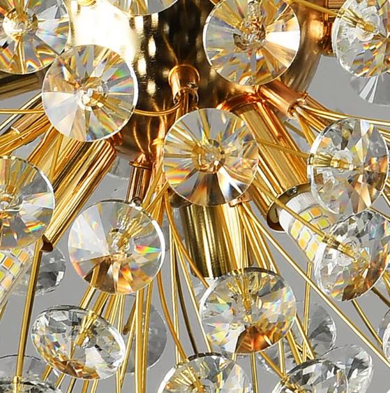 Luxury Crystal Dandelion Chandelier details