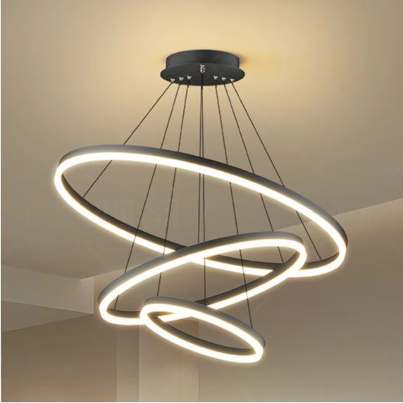 Adjustable Rings Pendant Chandelier Light A