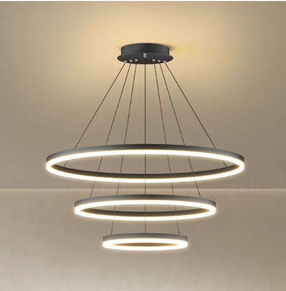 Adjustable Rings Pendant Chandelier Light B