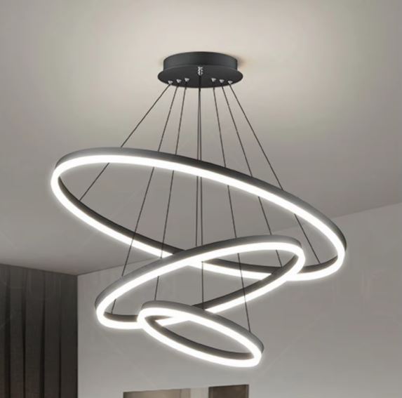 Adjustable Rings Pendant Chandelier Light C