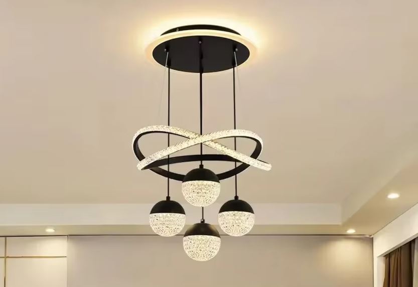 Affordable Crystal Pendant Chandelier black