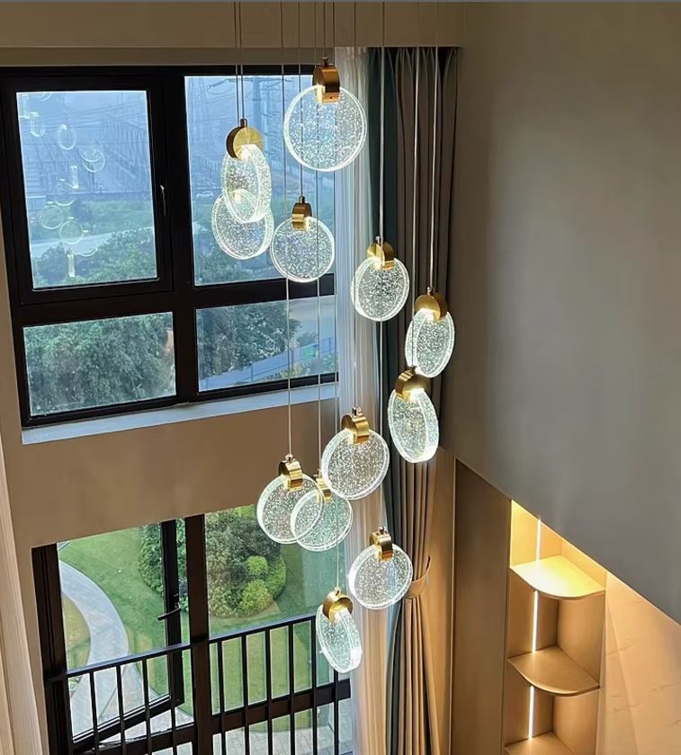 Bubble Crystal Drop Chandelier Light