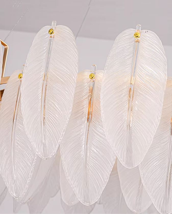 Crystal Feather Chandelier For Living Room and Bedroom body