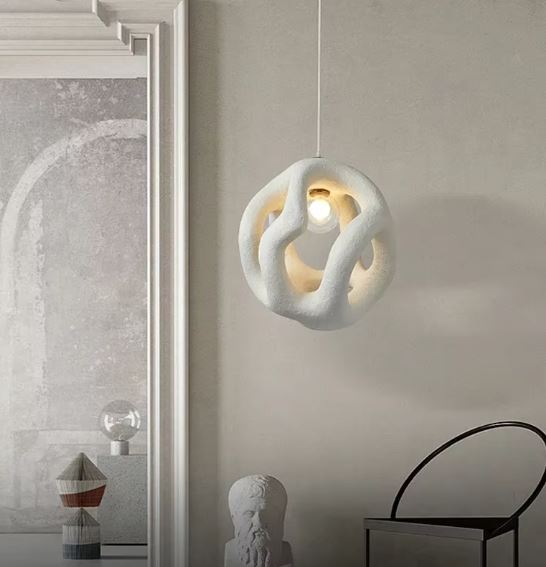 Dough Japanese Wabi Sabi Pendant Chandelier white