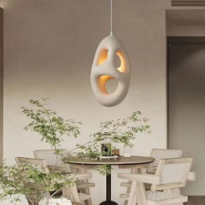 Japanese Earthy Wabi Sabi Chandelier