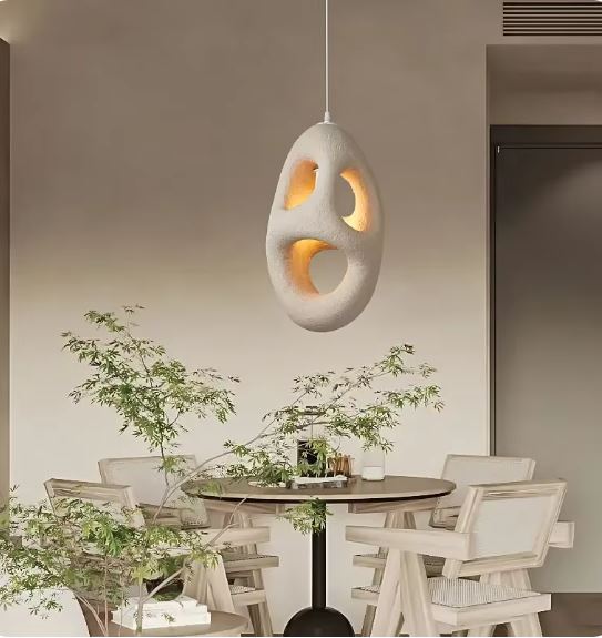 Japanese Earthy Wabi Sabi Chandelier