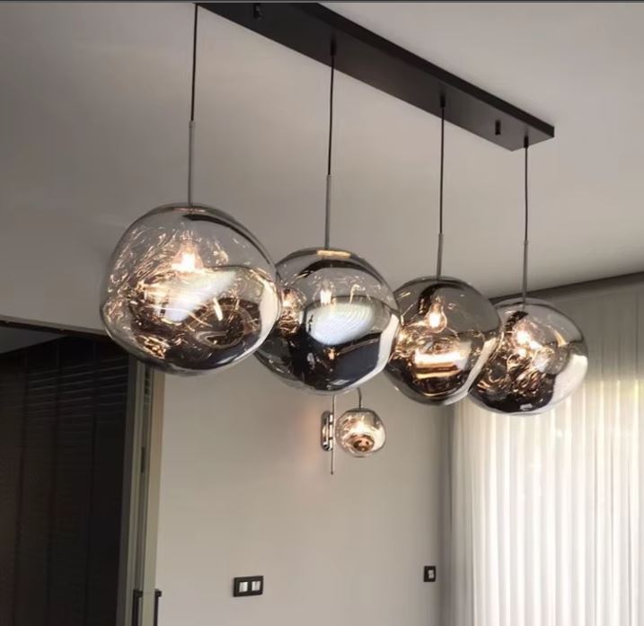 4 Set Lava Pendant Chandelier