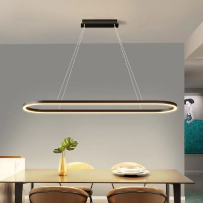 Minimalist Adjustable Oval Pendant Chandelier