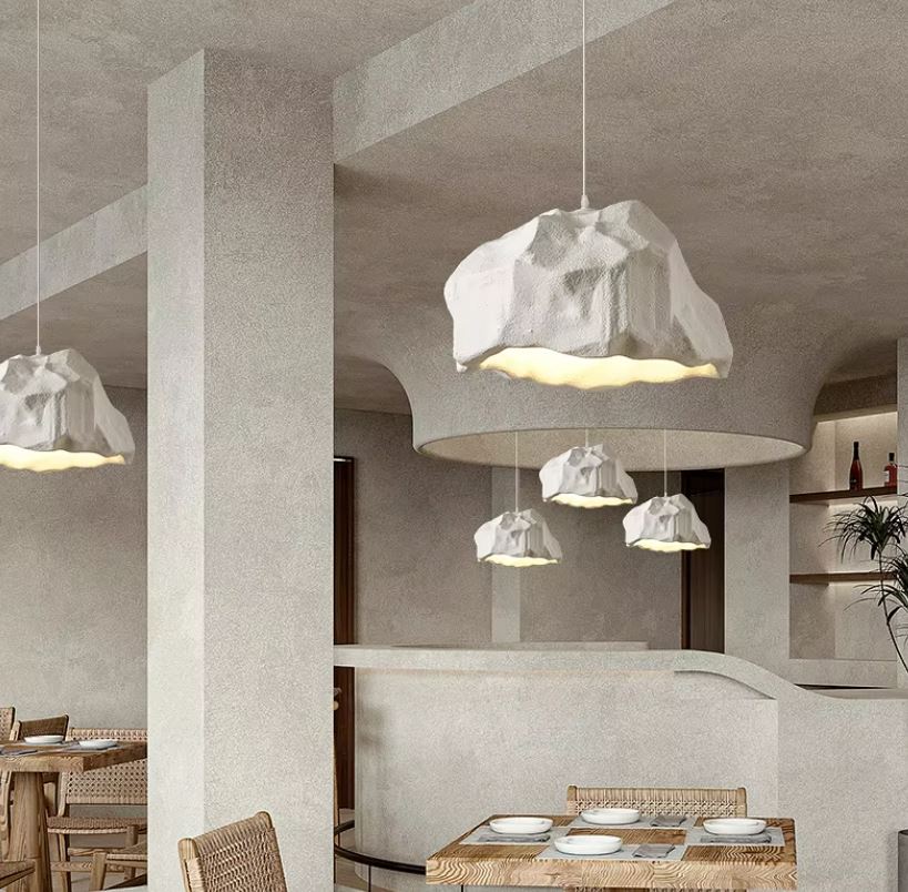 Rocky Wabi Sabi Nordic Chandelier in resturantRocky Wabi Sabi Nordic Chandelier in restaurant