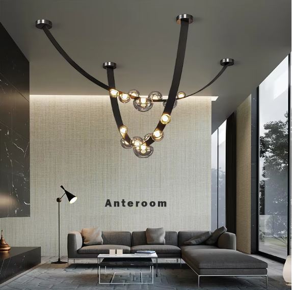 Belt Contemporary Arc Chandelier