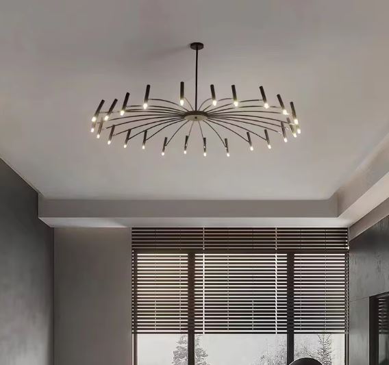 Black Flush Chandelier