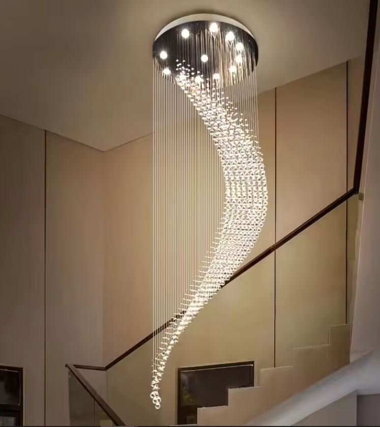 Ethereal Swirl Luxury Chandelier Light