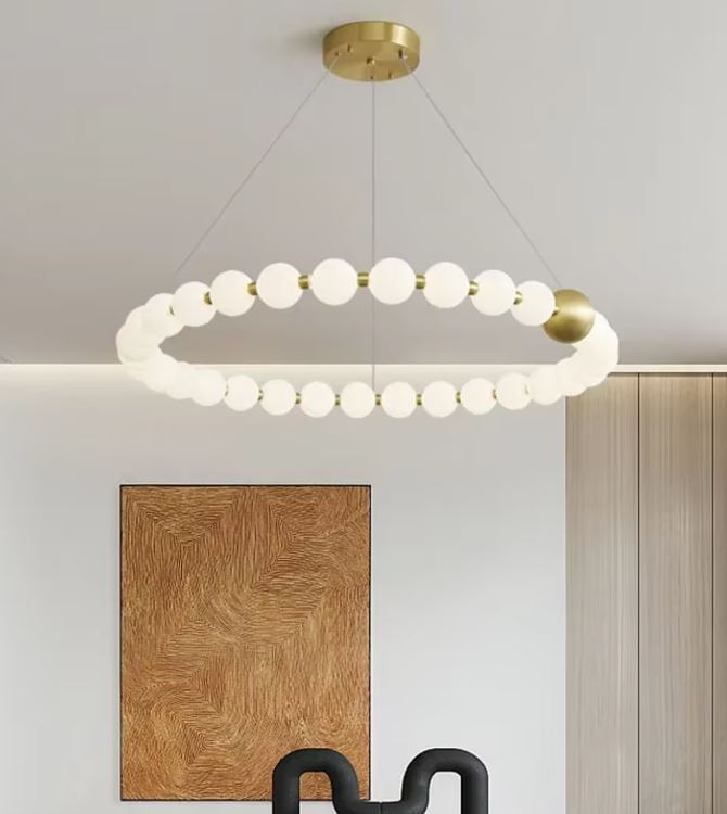 Pearl Necklace Luxury Chandelier single layer