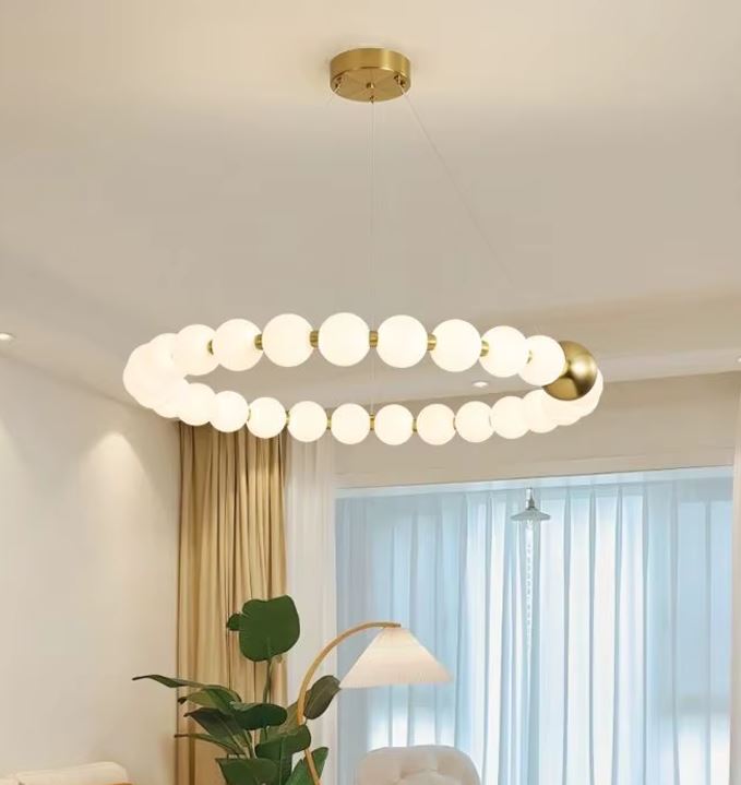 Pearl Necklace Luxury Chandelier warm