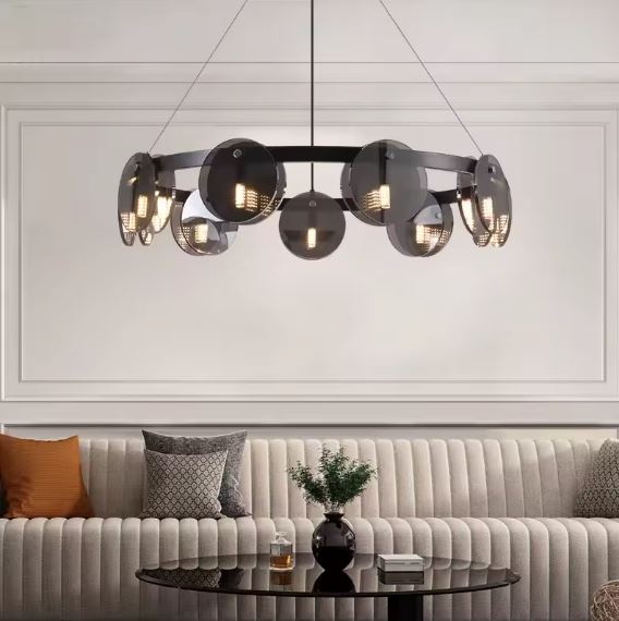 Smoky Elegant Chandelier Light for living room