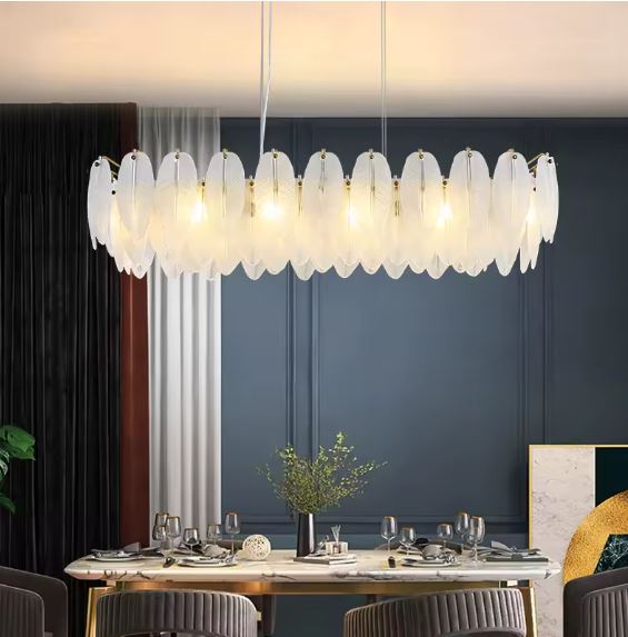 Feather Leaves Luxury Chandelier light