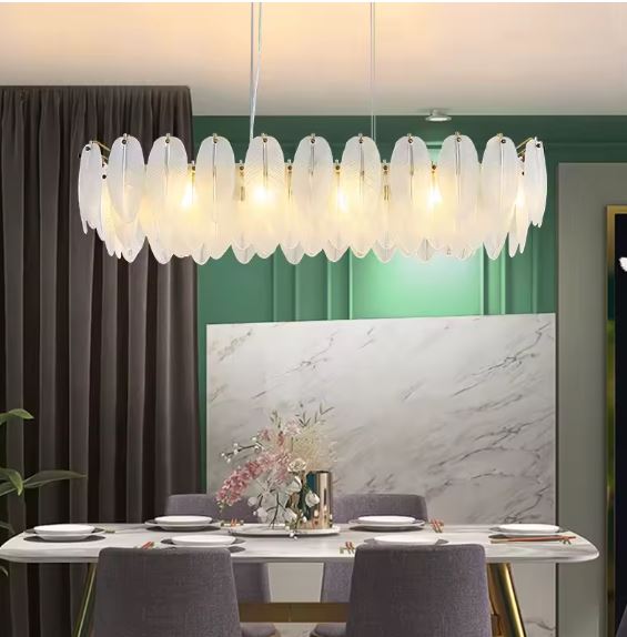 Feather Leaves Luxury Chandelier