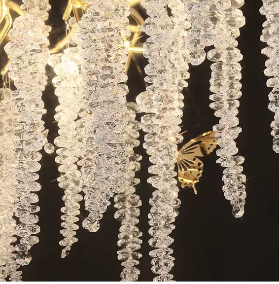 Icicle Crystal Luxury Chandelier details